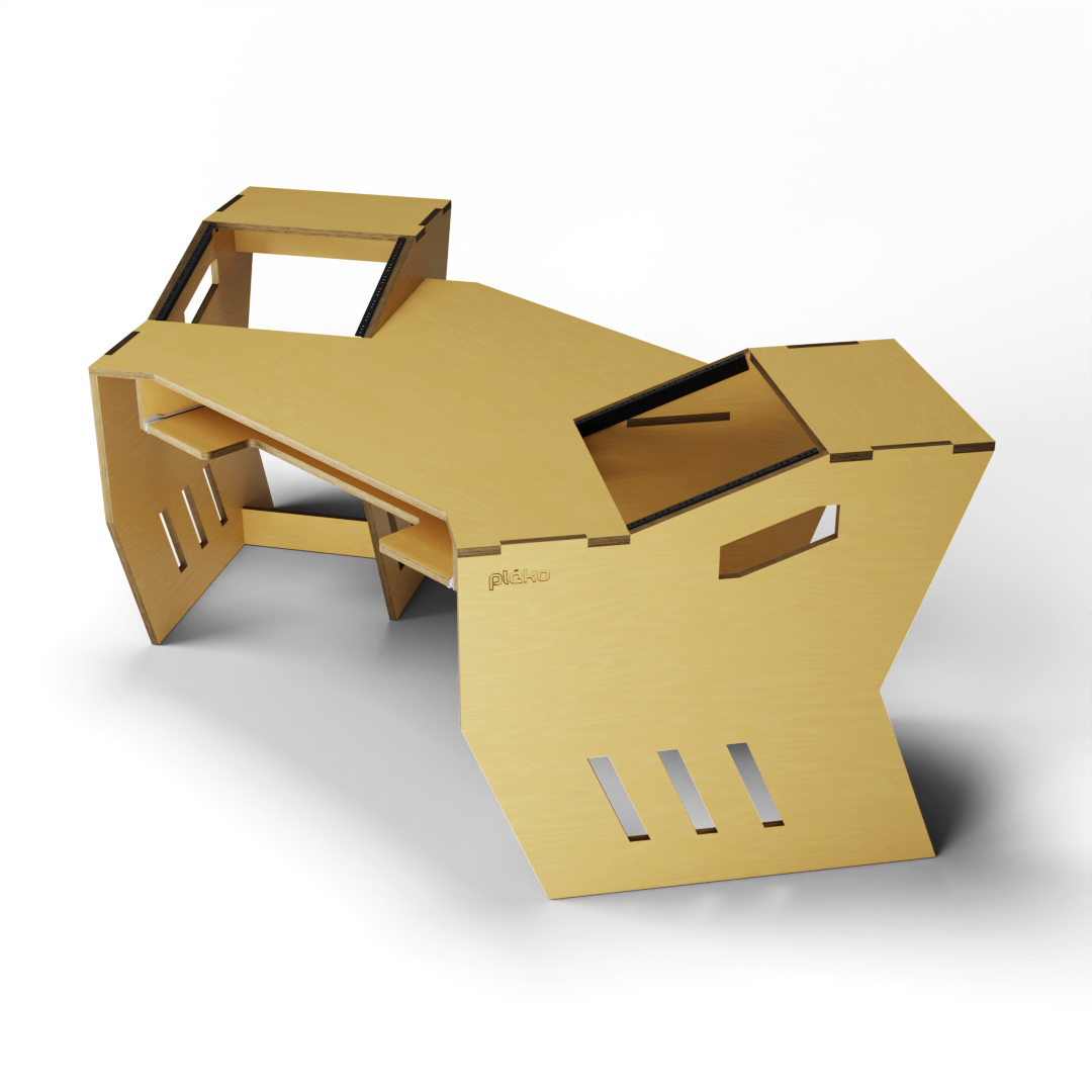 Zeus Angled Studio Desk - Pleko Studio Furniture