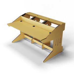 Pleko Studio Furniture - Chronos Keyboard Desk - Natural Wood